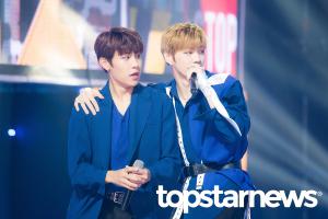 [UHD포토] 워너원(Wanna One) 박우진-강다니엘, ‘같은 곳을 향하는 시선’ (쇼챔피언)