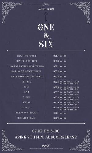 [공식입장] 에이핑크, 7월 2일 컴백 확정…앨범명은 ‘ONE & SIX’