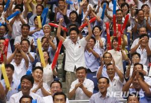 북한 매체, 남북통일농구대회 보도 “평양시민과 해외동포들 경기 관람”
