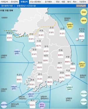 [날씨예보] 서울 36도, 전국 폭염위험예보 ‘위험’ 수준…오존농도 ‘매우나쁨’