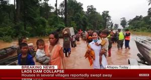SK건설 참여한 라오스 댐 붕괴, 수백명의 사망자 및 실종자 발생…‘라오스 총리 피해 현장 방문’