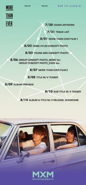 엠엑스엠(MXM), 첫 번째 정규앨범  ‘MORE THAN EVER’ 공식 프로모션 스케쥴 공개…‘기대 만발’