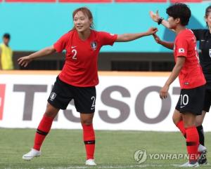 장슬기-전가을의 콜라보, 아시안게임 여자축구 대만과의 경기서 완승 가나