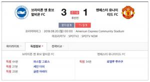 [EPL 2R] 맨유-브라이튼, 1:3으로 후반전 시작…’다음 경기 일정은?’