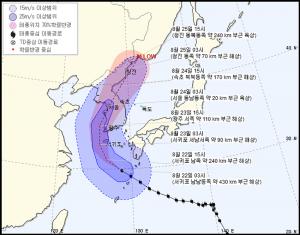 [오늘날씨] 22일 제 19호 태풍 ‘솔릭’ 북상, 제주도 밤부터 비내려…전국 폭염 기상특보 언제까지?