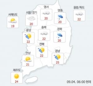 [오늘날씨] 기상청 동네예보, 서울-수도권 그쳤지만 경북-경남 강한 비 “주의 당부”