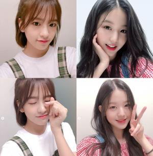 아이즈원(IZONE) 센터 장원영-안유진, 인스타그램에 공개한 상큼 셀카 4컷 “비타민이 필요없다”