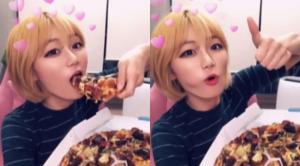 ‘트위치TV’ 베리(빛베리), 귀여운 금발 단발머리에 피자 먹방 ‘먹는 모습도 여신’