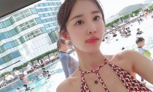 아프리카TV BJ 크레용팝 엘린, 완벽한 비키니 몸매 과시…‘변함없는 청순 미모까지’