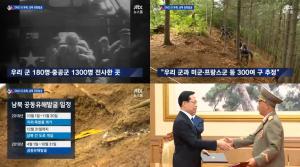 JTBC ‘뉴스룸’, 남북 DMZ 유해공동발굴합의…2019년 4월부터 본격 시작 예정