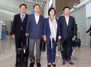 더불어민주당 대미특사단, 워싱턴DC로 출국…3박5일 외교행보 시작