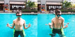 세븐틴(SVT) 버논, 웃통 벗고 수영장에서 노는 영상 게재…‘한솔아 뭐해?’