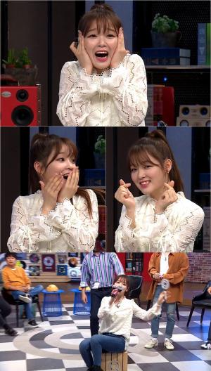 ‘뜻밖의 Q’ 오마이걸(OH MY GIRL) 승희, ‘불꽃놀이’처럼 터지는 매력 공개…러블리한 리액션 요정