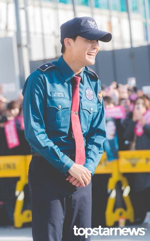 [HD포토] 제이와이제이(JYJ) 김준수(XIA), ‘오늘 전역하는 남자의 미소’