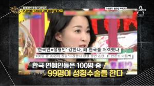 ‘풍문으로 들었쇼(풍문쇼)’ 방송인 강한나, 100명 중 99명 한국 여성 성형했다? 자신은 성형미인 아니라는 주장까지
