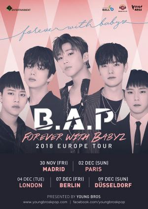 비에이피(B.A.P), 북아메리카 투어 성료…유럽 투어 이어간다 ‘글로벌 공연돌’