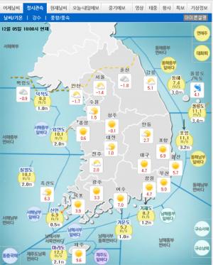 [날씨예보] 기상청, 올 겨울 첫 한파주의보…주말까지 강추위 이어져