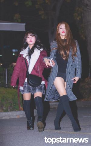 [HD포토] 러블리즈(Lovelyz) 베이비소울-이미주, ‘출근길을 런웨이처럼~‘ (뮤직뱅크)