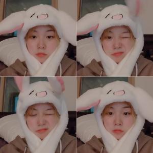 ‘에이틴’ 김수현, 움직이는 토끼 모자 인증샷…“네 저도 해봤는데요”