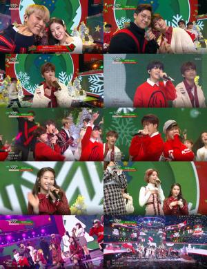B1A4-오마이걸-온앤오프, ‘뮤뱅’에서 ‘타이밍’ 최초 공개…‘크리스마스 선물 같은 무대’