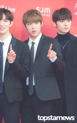 [HD포토] 워너원(Wanna One) 박우진, ‘슈트 입은 참새’ (골든디스크)