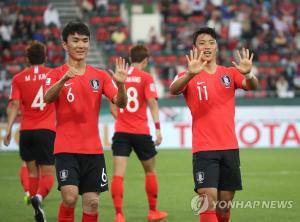 기성용 부상하차, 황희찬-인범-손흥민-지동원 ‘기성용 위해 16번 세리머니’ 훈훈