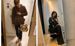 엑소 카이♥블랙핑크 제니, 일상 속 닮은 듯 다른 거울 셀카…‘나이 차이도 딱 좋아’