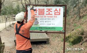 국립공원공단, 봄철 산불 예방 위해 전국 국립공원 일부 탐방로 통제 결정