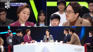 ‘100분 토론’ 김지예-정영진, “여성할당제로 남성 대 여성 비율 동등하게 vs 소득별-학력별-지역별도 따져야”