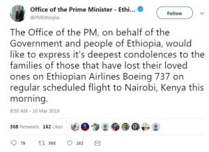 에티오피아 여객기 추락, 157명 전원 사망…한국인 탑승자는 無