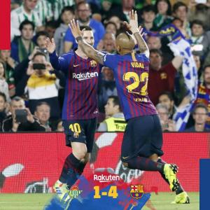 [라리가(LaLiga)] ‘메시 해트트릭’ FC 바르셀로나, 베티스 4-1로 완파…리그 5연승