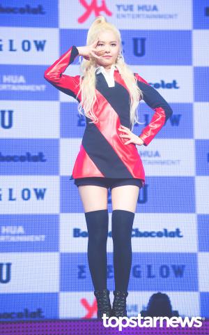 [HD포토] 에버글로우(EVERGLOW) 이유, ‘제가 리더입니다’ (봉봉쇼콜라)