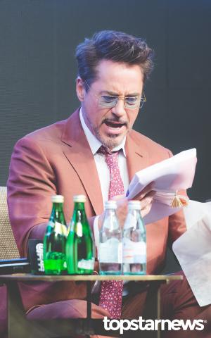 [HD포토] 로버트 다우니 주니어(Robert Downey Jr.), ‘놀라움을 감출 수 없어!’ (어벤져스: 엔드게임 아시아 프레스 컨퍼런스)