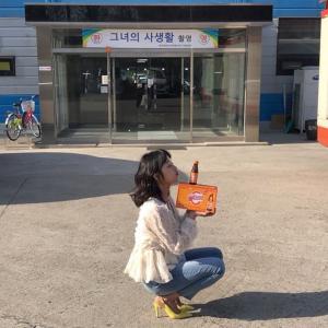 ‘조병규♥’ 김보라, ‘그녀의 사생활’ 촬영 中 비타민 음료로 에너지 충전…“모두 힘내세요”