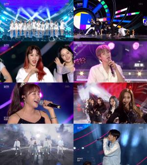 [종합] &apos;인기가요 슈퍼콘서트&apos; 아이즈원·모모랜드·트와이스·방탄소년단까지, K팝 이끄는 주역 대거 출격 &apos;분위기 후끈&apos;