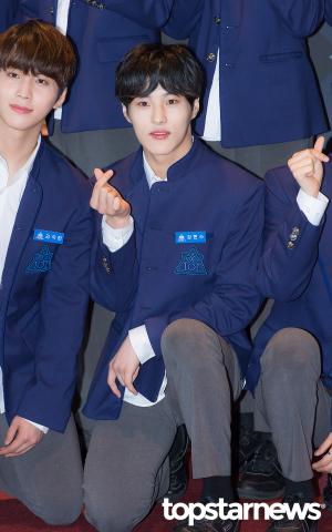 [HD포토] 프로듀스X101(시즌4) 강현수, ‘큐트한 손하트’ (엠카운트다운)