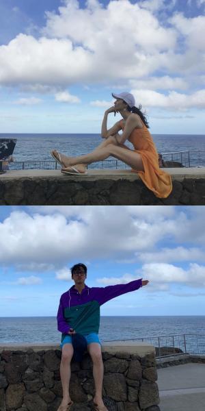 남궁민-진아름, 하와이 럽스타그램? ‘서로가 찍어준 듯한 사진’