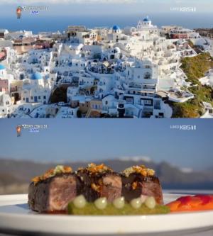 ‘걸어서 세계속으로’ 그리스 여행, ‘산토리니 섬’ 화이트&블루 절벽식당 풍경 ‘눈길’