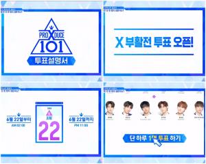 [★픽] ‘프로듀스X101’, 22일 새벽 2시부터 X부활전 투표 시작…역시 안준영PD