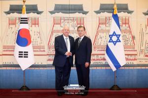 한-이스라엘 정상회담, "양국 공조로 중동 기술축복 강화·4차산업 협력"