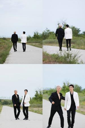 엑소 세훈&찬열(EXO-SC), 롱다리 뽐내며 ‘부르면 돼’ 뮤비 비하인드 포토 공개