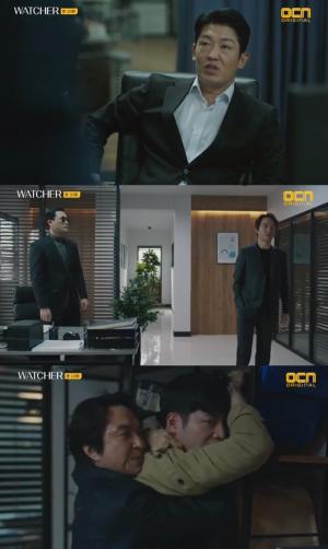[종합] ‘왓쳐 (WATCHER)’ 서강준, 한석규에게 김현주 사무실에 무단 침입 발견하고 “청부살인 언제부터 했냐?”