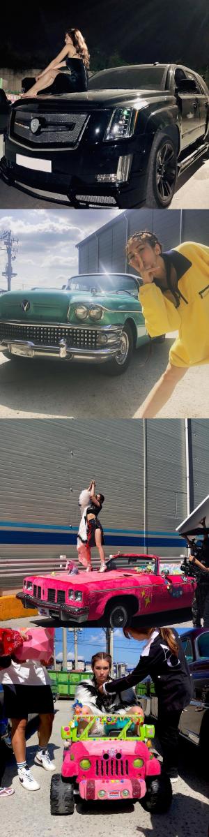 아이오아이(I.O.I) 전소미, 장난감 차량 탑승해 비장한 눈빛…김새론 “차 탐난다”