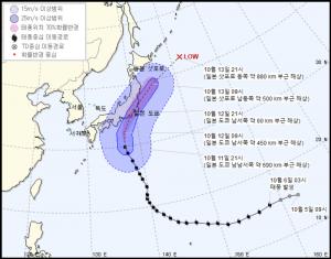 [주말날씨] ‘일본 도쿄 해상’ 19호 태풍 하기비스, 기상청 발표 예상 이동 경로-위치는? 