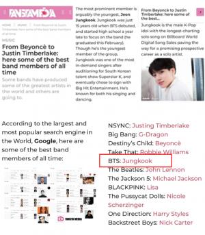 방탄소년단(BTS) 정국, 솔로로 성공한 아티스트 언급…비욘세-저스틴 팀버레이크 이어