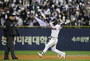 [KBO리그] ‘박건우 끝내기’ 두산 베어스, ‘송성문 막말 논란’ 키움 히어로즈 상대로 2019 한국시리즈 2차전도 역전승…우승 확률 88.9%