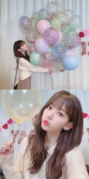 아이즈원(IZONE) 미야와키 사쿠라, 컴백 맞이 물오른 미모…“위즈원도 한살 생일”