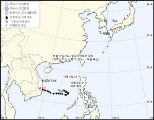 24호 태풍 나크리, 11일 소멸…기상청 발표 오늘 날씨는?