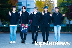 [UHD포토] 투모로우바이투게더(TXT), ‘출근하는 마법사들’ (뮤직뱅크)