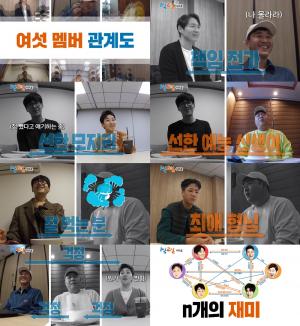 돌아온 국민 예능 &apos;1박 2일 시즌 4&apos;, 여섯 멤버 관계도 공개…&apos;서로가 서로의 걱정 거리?
